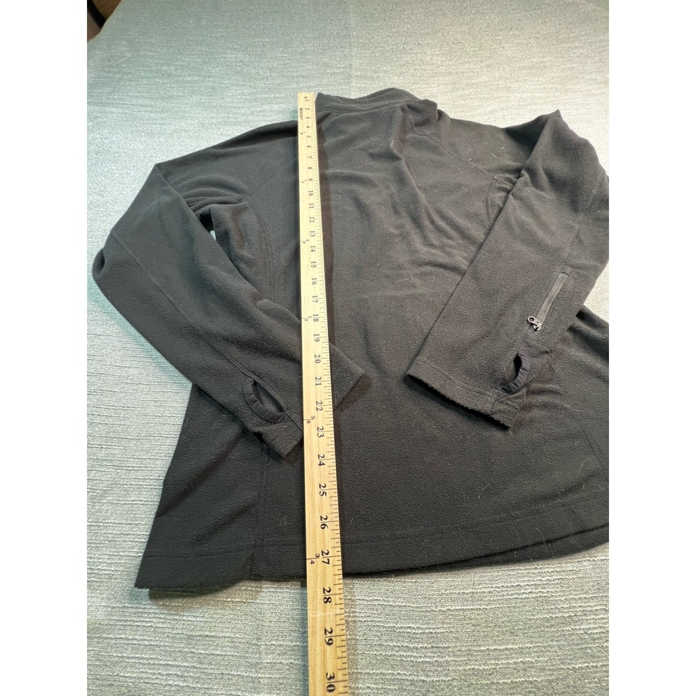 The North Face Womens Black TKA 100 Fleece Quarter Zip Pullover Thumbholes M - Picture 6 of 7